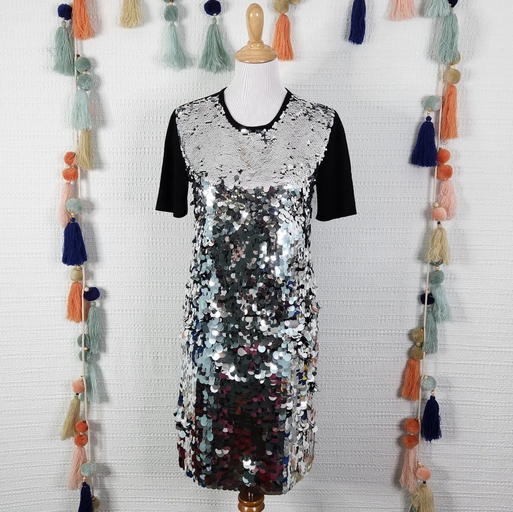 Tory Burch Sequin Sweater Dress